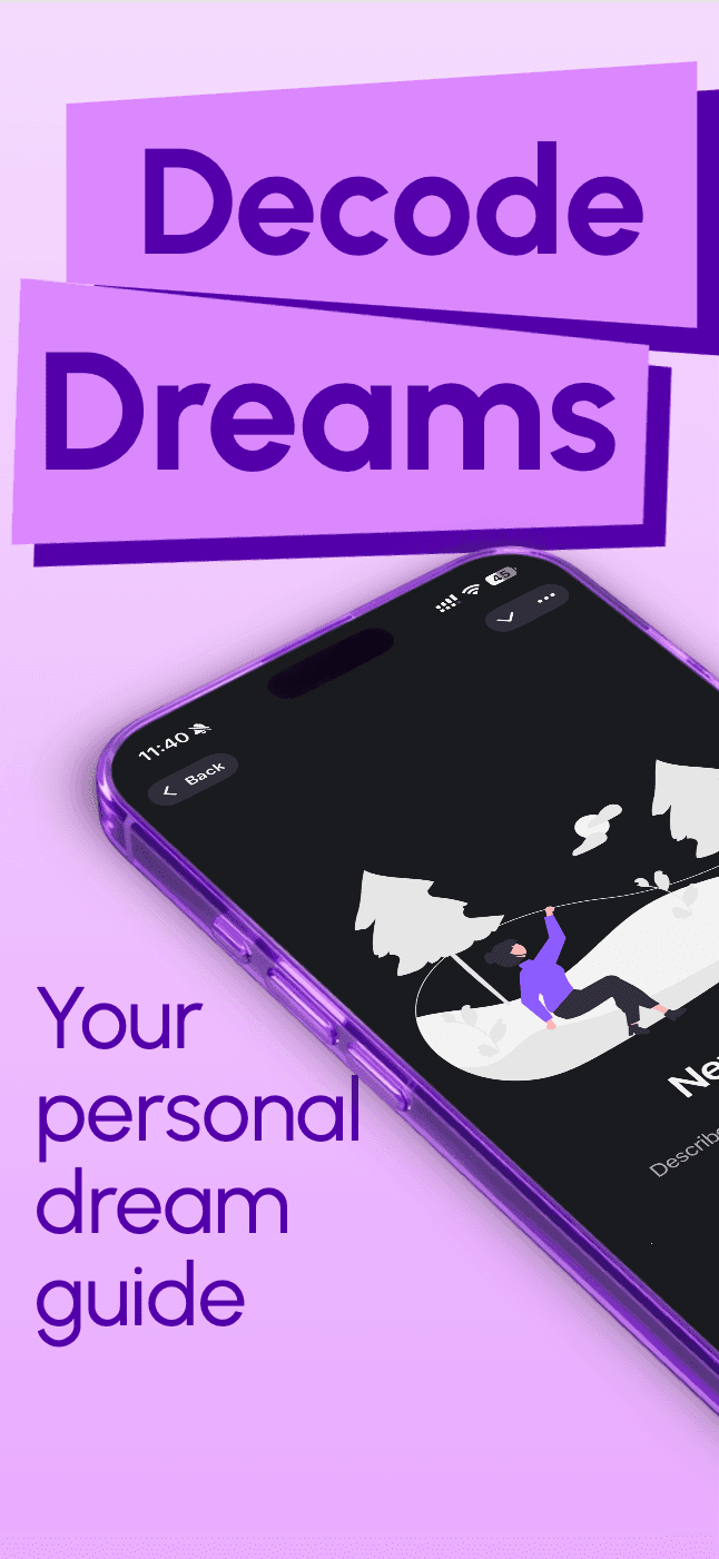 DreamLab introduction with a phone showing the new dream screen